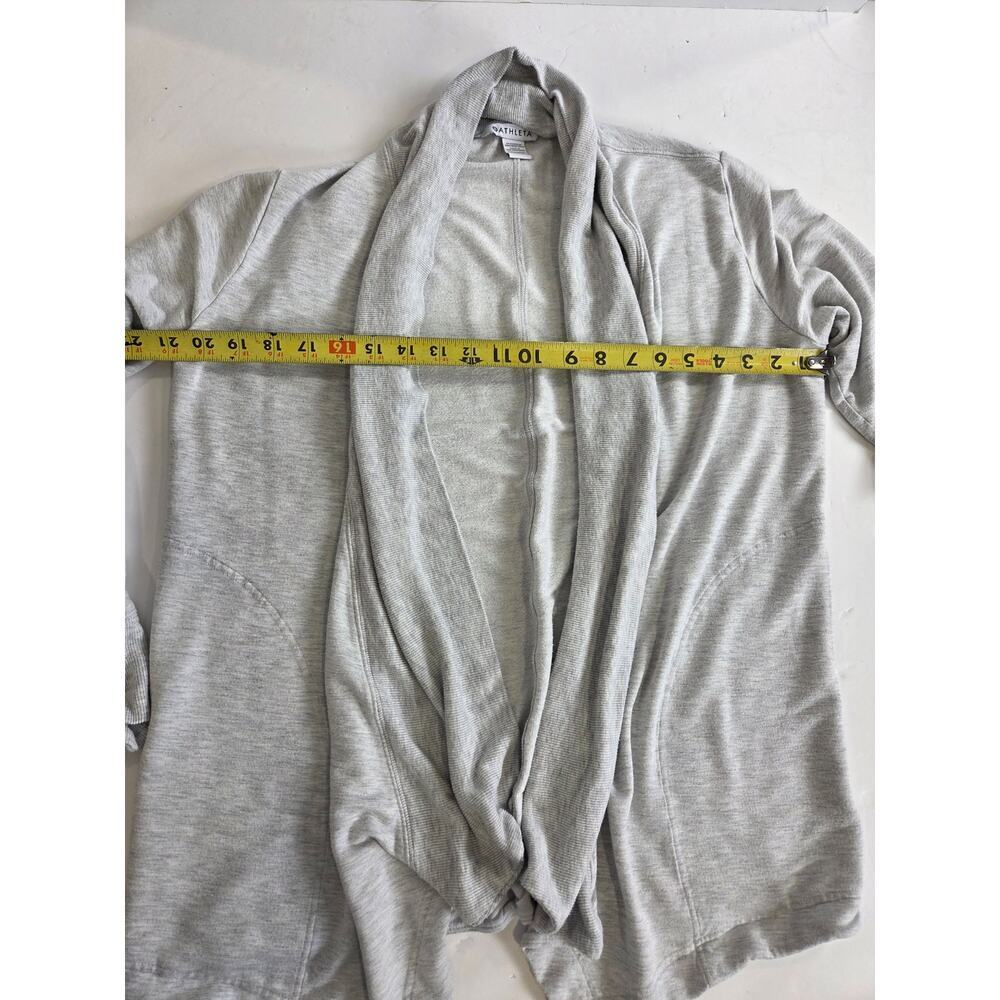 Athleta Wrap Cardigan Light gray Medium - Picture 3 of 7